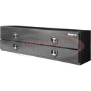 21x18x72 Inch Gloss Black Diamond Tread Aluminum Heavy-Duty Flatbed Contractor With Lower Door