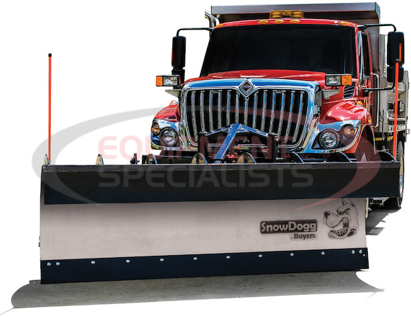 SnowDogg? Full Trip Stainless MuniPlow 12 Foot x 42 Inch-Swivel-3 Inch Cylinder