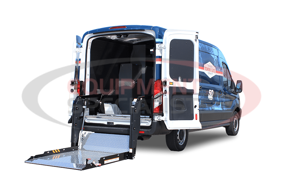 V2 Series (Cargo Van), 34-inch Framed Aluminum Platform +9-inch Taper/Retention Ramp