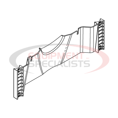 REAR DEFLECTOR, 100LB, POLY, BRCAST, 17+