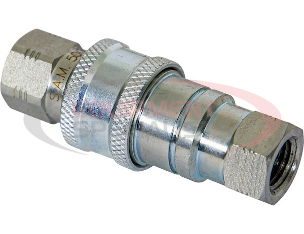 SAM 1/4 INCH NPT COUPLER WITH MALE HOSE AND FEMALE BLOCK-REPLACES MEYER #15847C