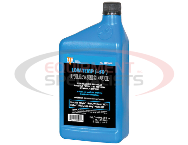 SAM Low-Temperature Blue Hydraulic Fluid (1 Quart Bottle)