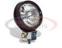 5 Inch Clear Round Incandescent Flood Light - Black Housing