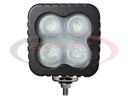 Heated 4 Inch Square LED Flood Light - Clear