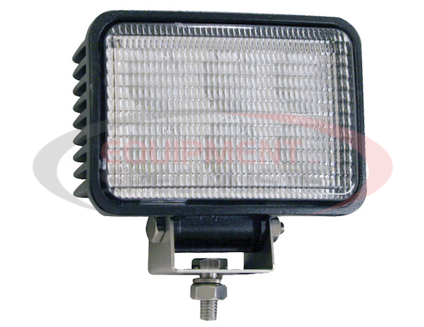 4 Inch by 6 Inch Rectangular LED Clear Flood Light with White Housing