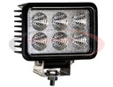 4 Inch by 6 Inch Rectangular LED Clear Spot Light With White Housing