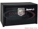 18x18x30 Inch Black Steel Underbody Truck Box With Paddle Latch