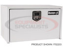18x18x24 Inch White Steel Underbody Truck Box with Paddle Latch