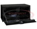 18X18X30 INCH BLACK STEEL UNDERBODY TRUCK BOX WITH ALUMINUM DOOR