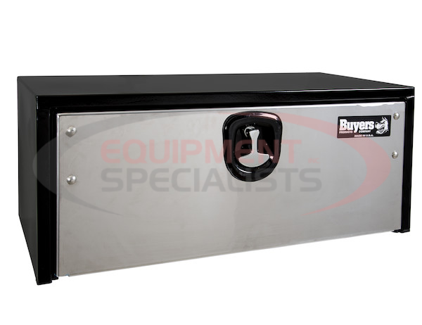 18x18x60 Inch Black Steel Truck Box With Stainless Steel Door