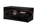 14x16x30 Inch Black Steel Underbody Truck Box with Built-In Shelf
