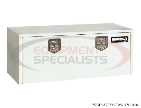 24x24x60 Inch White Steel Underbody Truck Box
