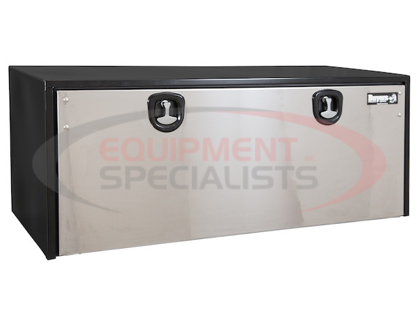 24x24x60 Inch Black Steel Truck Box With Stainless Steel Door