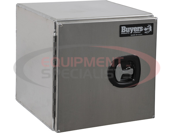 18x18x60 Inch Smooth Aluminum Underbody Truck Tool Box - Double Barn Door, 3-Point Compression Latch