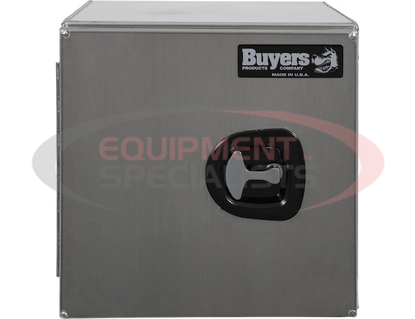 24x24x72 Inch Smooth Aluminum Underbody Truck Tool Box - Double Barn Door, 3-Point Compression Latch