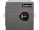 24x24x72 Inch Smooth Aluminum Underbody Truck Tool Box - Double Barn Door, 3-Point Compression Latch