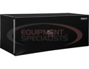 18x18x60 Inch Pro Series Black Smooth Aluminum Underbody Truck Box with Barn Door - Double Barn Door, 3-point Compression Latch