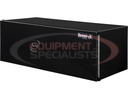 18x24x48 Inch Pro Series Black Smooth Aluminum Underbody Truck Box with Barn Door - Double Barn Door, 3-point Compression Latch