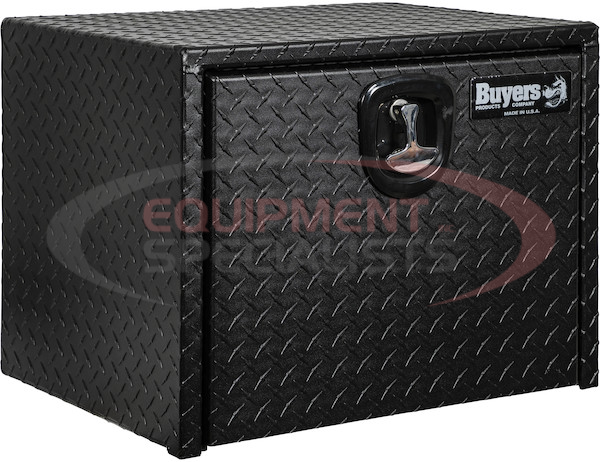 18x18x60 Inch Textured Matte Black Diamond Tread Aluminum Underbody Truck Box