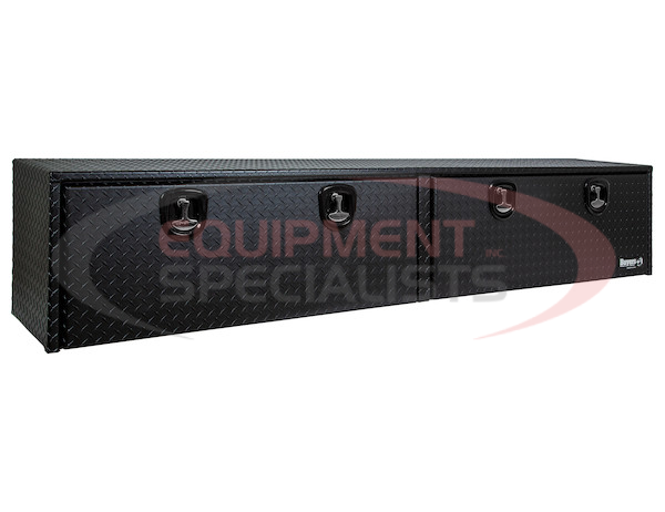 18x16x96 Textured Matte Black Diamond Tread Aluminum Topsider Truck Box