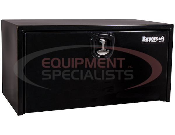18x18x36 Inch Black Steel Underbody Truck Box With 3-Point Latch