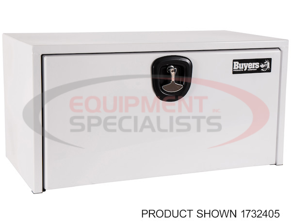 18x18x24 Inch White Steel Underbody Truck Box With 3-Point Latch