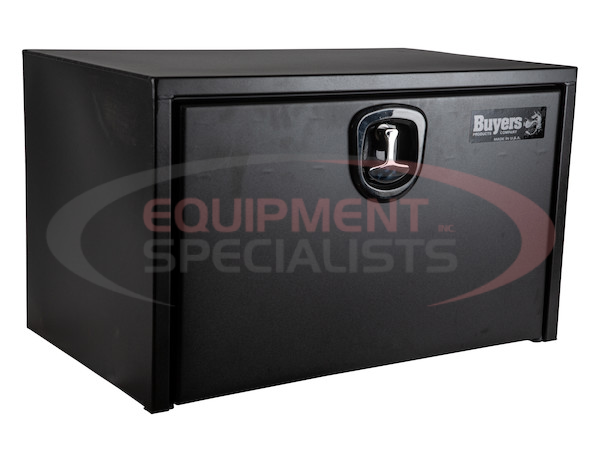 18x18x30 Inch Textured Matte Black Steel Underbody Truck Box with 3-Point Latch