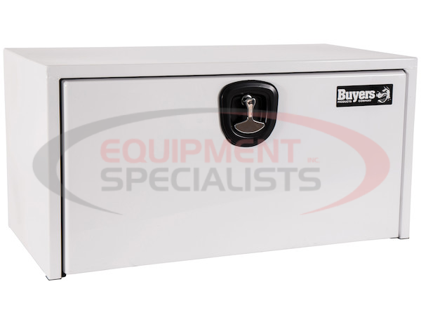 24x24x30 Inch White Steel Underbody Truck Box With 3-Point Latch