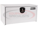 24x24x30 Inch White Steel Underbody Truck Box With 3-Point Latch
