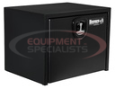 24x24x36 Inch Textured Matte Black Steel Underbody Truck Box with 3-Point Latch