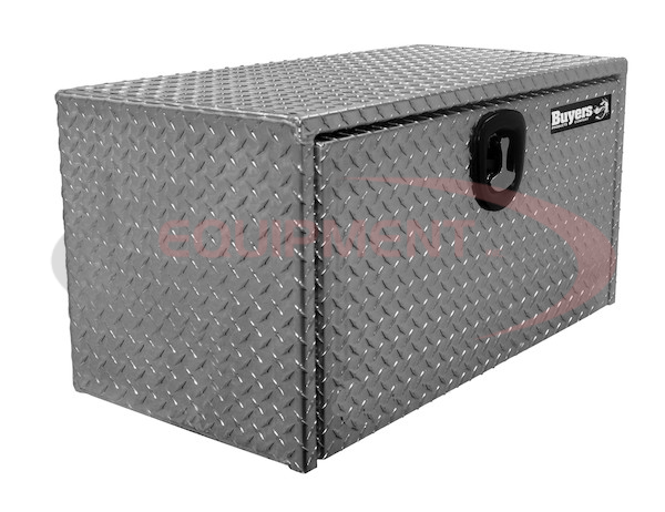 18x18x36 Inch Diamond Tread Aluminum Underbody Truck Box with 3-Pt. Latch