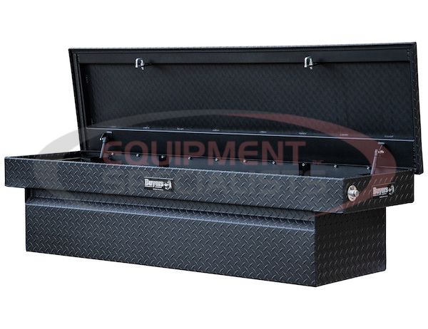 23x20x71 Inch Textured Matte Black Diamond Tread Aluminum Crossover Truck Tool Box