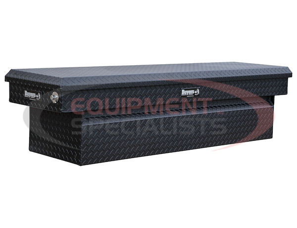 18x27x71 Inch Textured Matte Black Diamond Tread Aluminum Crossover Truck Box - Lower Half 11x27x60