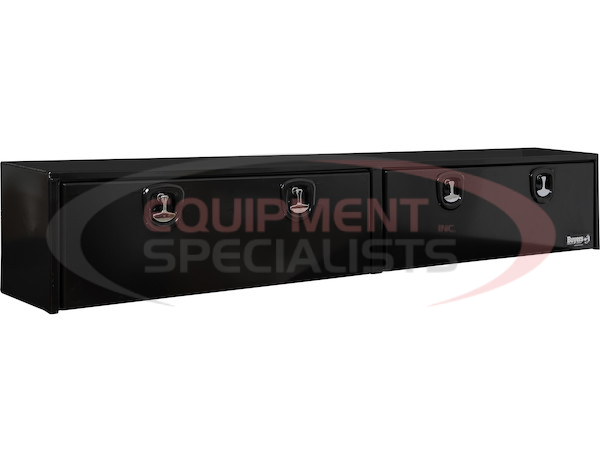 16x13x72 Inch Black Smooth Aluminum Topsider Truck Box