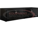 18x16x72 Inch Black Smooth Aluminum Topsider Truck Box
