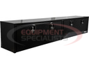 18x16x96 Inch Black Smooth Aluminum Topsider Truck Box