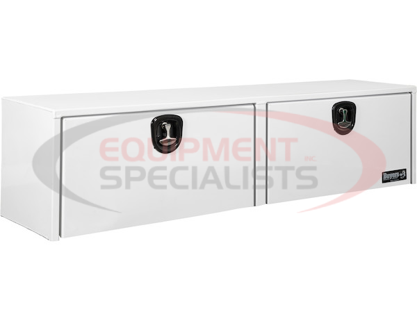 16x13x72 Inch White Smooth Aluminum Topsider Truck Box