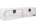 18x16x72 Inch White Smooth Aluminum Topsider Truck Box