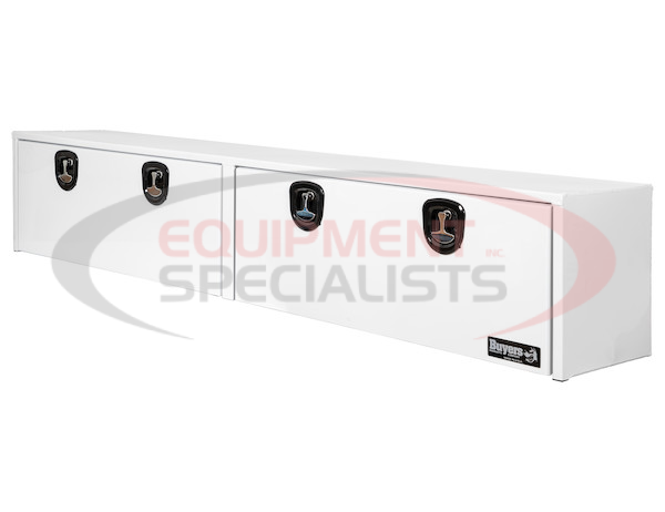 18x16x96 Inch White Smooth Aluminum Topsider Truck Box