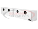 18x16x96 Inch White Smooth Aluminum Topsider Truck Box