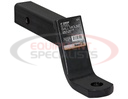 2 Inch Ball Mount With 10-1/4 Inch Drop x 10-9/32 Inch Long Tube Black