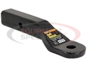 2 Inch Heavy-Duty Ball Mount 2 Inch Drop x 7-5/8 Long Tube Black For 1-1/4 Hole