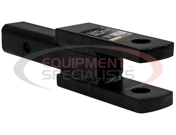 2 Inch Square Solid Shank Clevis Ball Mount Black 9-1/4 Inch Long