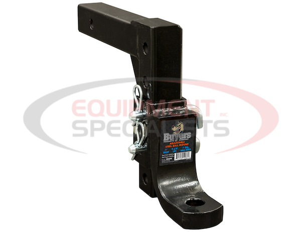 4-Position 2 Inch Solid Shank Adjustable Ball Mount