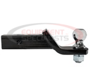 2 Inch Black Ball Mount Kit With 2 Inch Shank And 2 Inch Drop-Cotter Pin Hitch