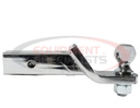 1-7/8 Inch Chrome Ball Mount Kit With 2 Inch Shank 4 Inch Drop-Cotter Pin Hitch