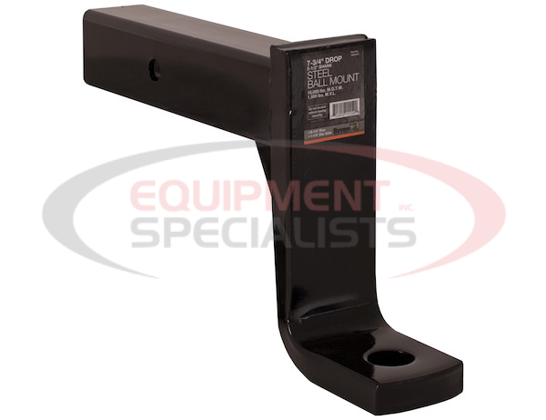 2-1/2 Inch Ball Mount With 3 Inch Drop x 10 Inch Long Tube Black