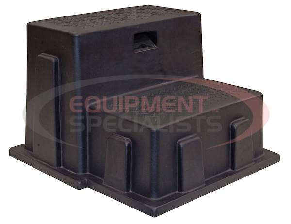 Black Polymer Utility Step - 24 x 21 x 16 Inch Tall