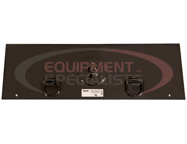 42 x 13-1/2 Inch Gooseneck Hitch Plate With 2-5/16 Inch Ball And Two D-Rings