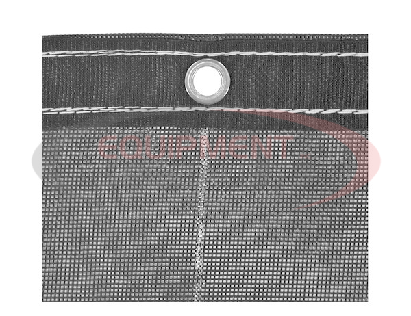 Heavy Duty Black Mesh Tarp 12 x 24 Foot For Roll-Off Container-Manual